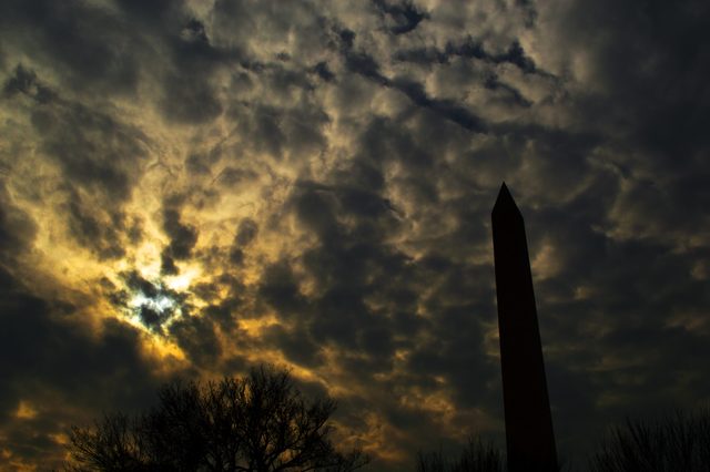 Washington Monument and dramatic skies · 04